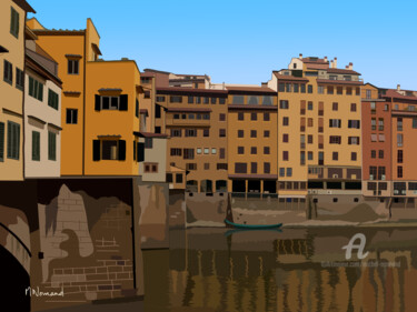 2023-03-18 Italie-Florence Ponte Vecchio et fleuve Arno